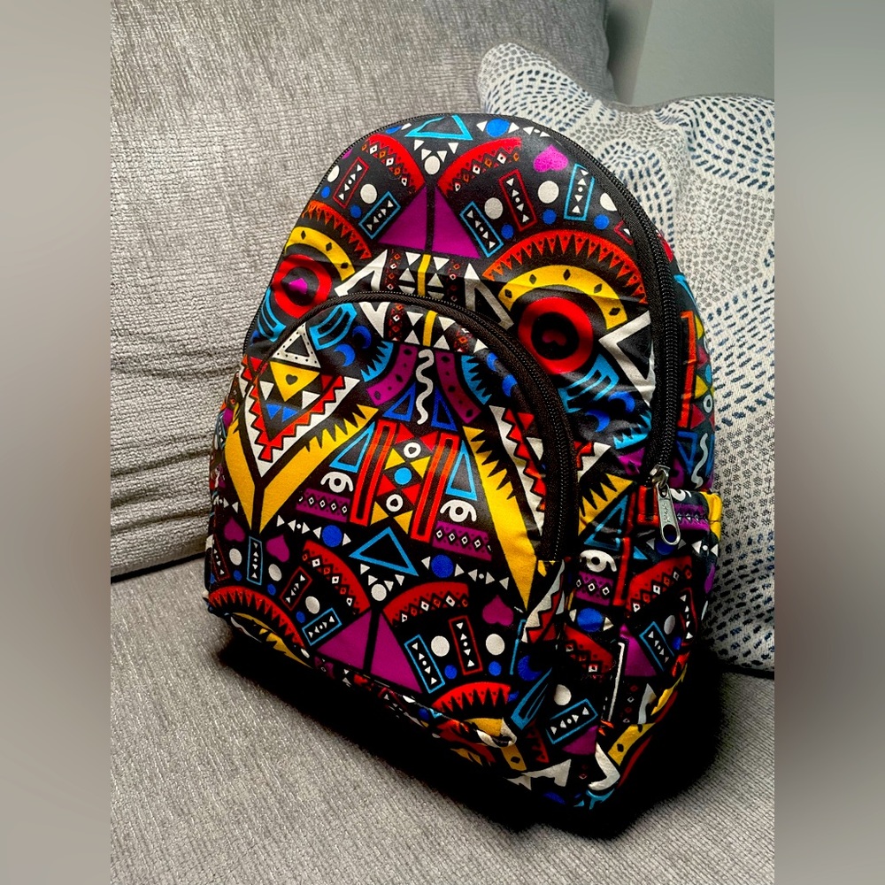 African Design Mini Backpack - Picture 2 of 4